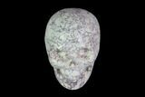 Realistic, Polished Howlite Skull #116577-1